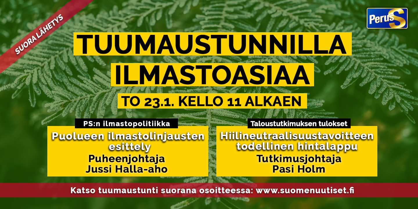 Jussi Halla-aho ja Pasi Holm torstain Tuumaustunnilla – katso täältä  lähetyksen videotallenne - Perussuomalaiset
